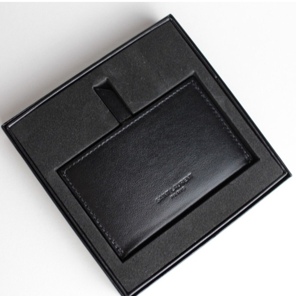 Saint Laurent Mirror Leather "FOR YOU" Card Holder - Picture 4 of 10